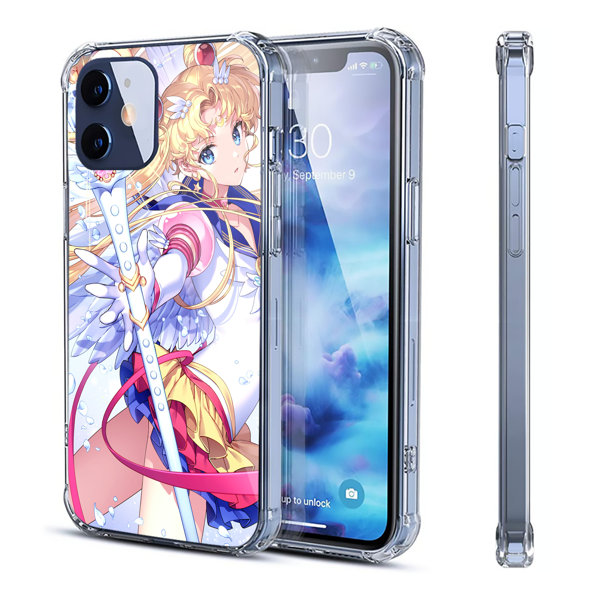 （画像用） 美少女戦士セーラームーン Sailor Moon 【iPhone 12シリーズ対応】透明スマホケース（クリアソフトケース）